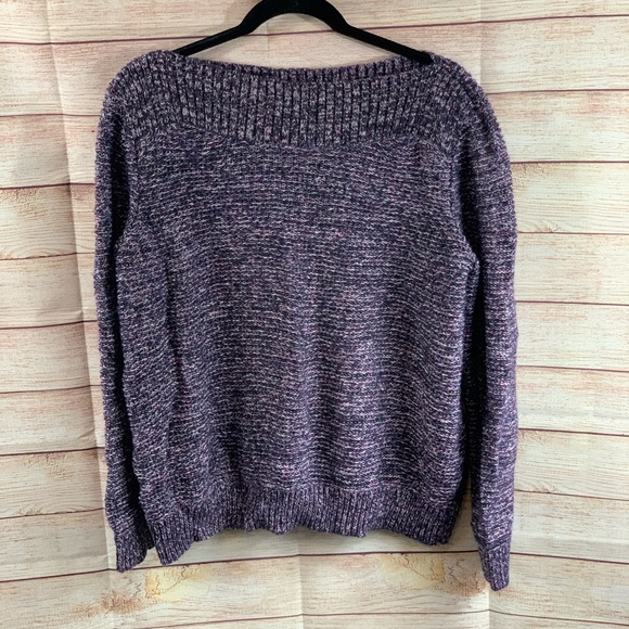 croft & barrow Tops - Croft & Barrow Metallic Purple Long Sleeve Top